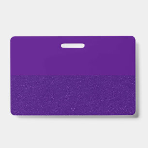 Purple Glitter Bottom Half Badge – Customisable ID Badge