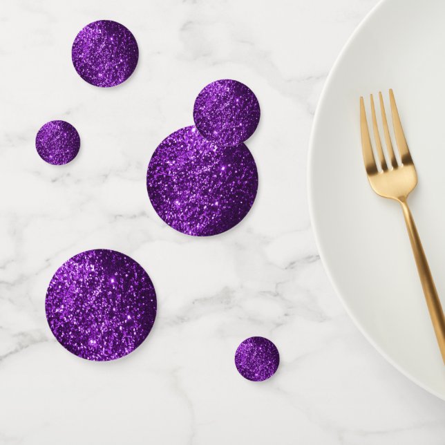 Purple Glitter Confetti (Group)