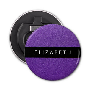 Purple Glitter, Glitter Background, Your Name Bottle Opener