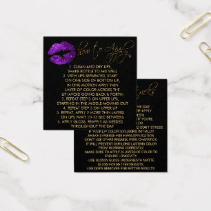 Purple Glitter Lips 2 - How to Apply