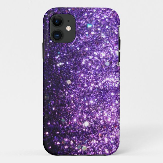 Purple Glitter look Case-Mate iPhone Case (Back)