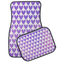 PURPLE GLITTER LOOK VALENTINE HEARTS