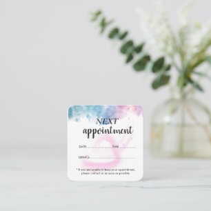Purple Glitter Luxury Drip Salon Appointment Card