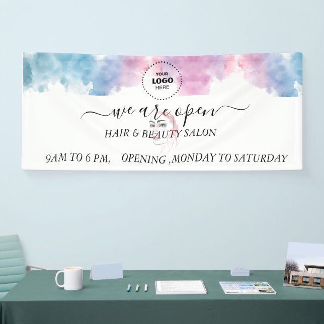 Purple Glitter Luxury Drip Salon Banner (Tradeshow)
