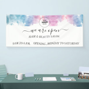 Purple Glitter Luxury Drip Salon Banner