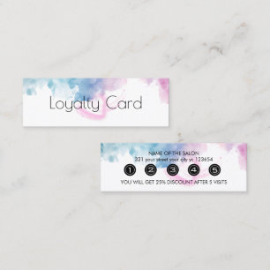 Purple Glitter Luxury Drip Salon  Loyalty Card