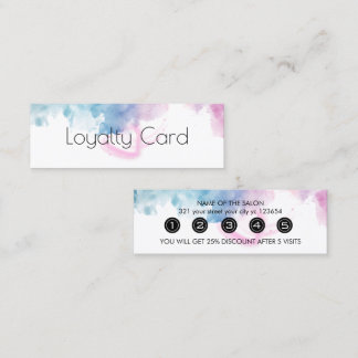 Purple Glitter Luxury Drip Salon Loyalty Card