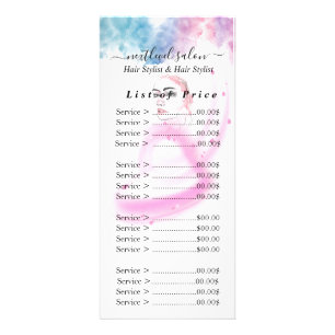 Purple Glitter Luxury Drip Salon Rack Card