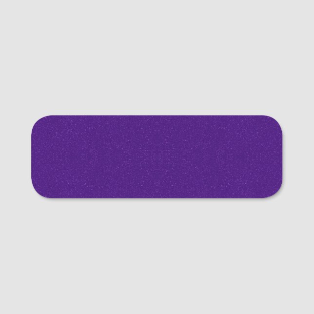 Purple Glitter Noise Name Tag – Customisable (Front)