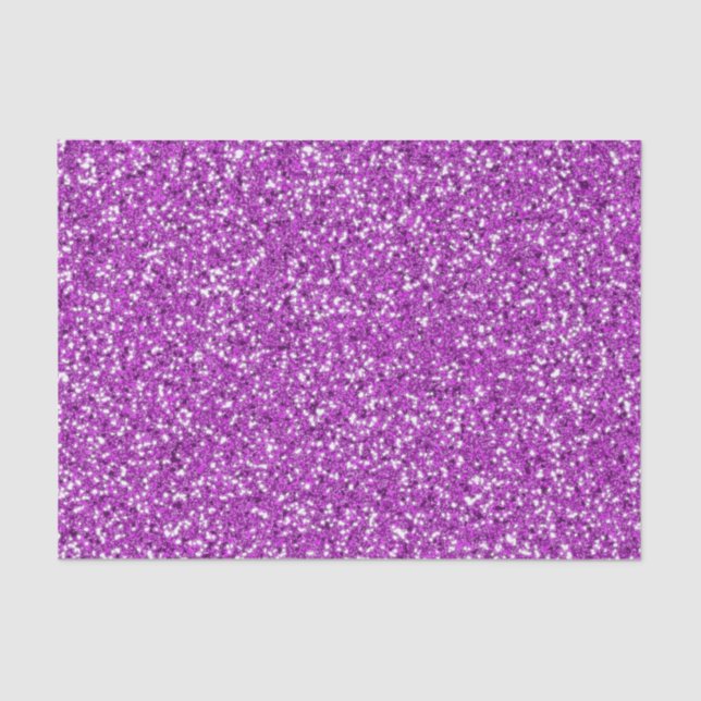 Purple Glitter Pattern Look-like Tissue Paper (Front)