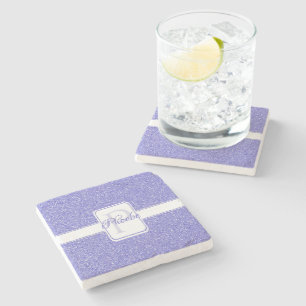 Purple Glitter Personalised Coaster