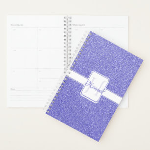 Purple Glitter Personalised Planner