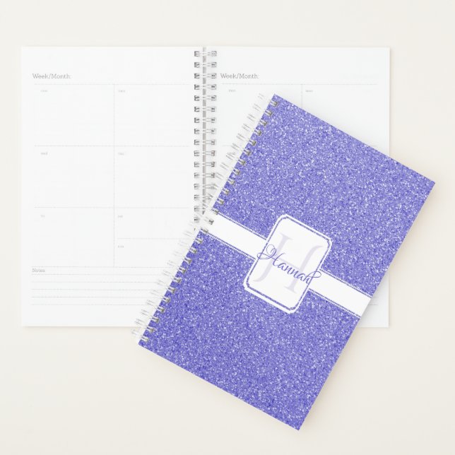 Purple Glitter Personalised Planner (Display)