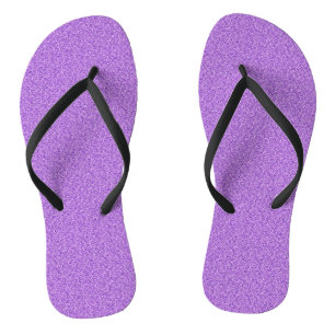 Purple Glitter Print Metallic Wedding bride groom Jandals