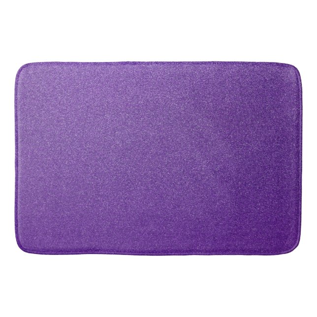 Purple Glitter, Sparkle, Glitter Background Bath Mat (Front)