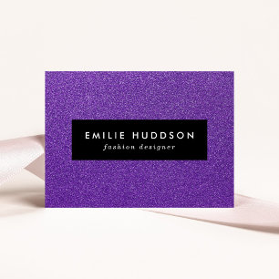 Purple Glitter, Sparkle, Glitter Background Business Card