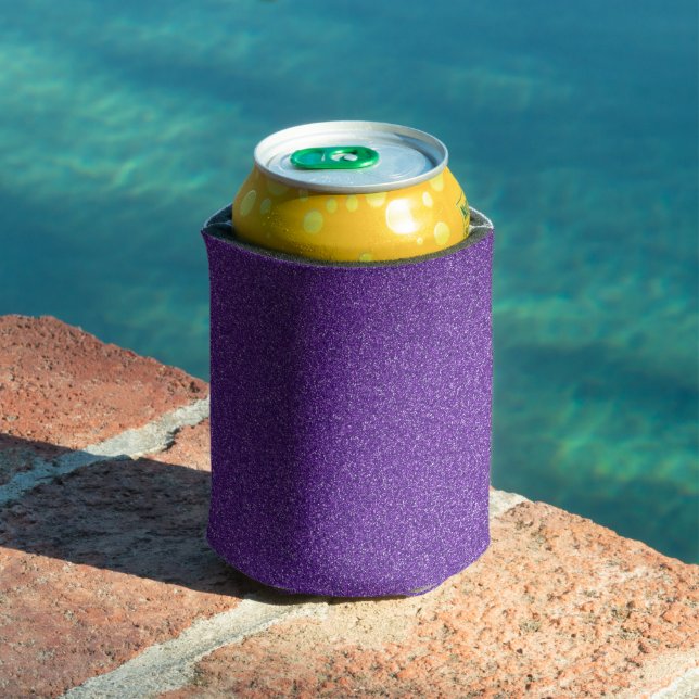 Purple Glitter, Sparkle, Glitter Background Can Cooler (In Situ Pool)