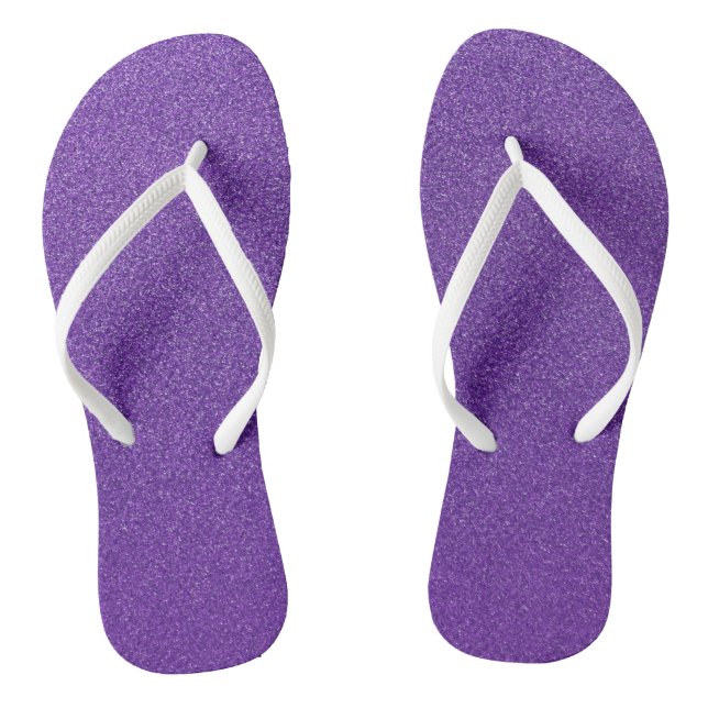 Purple Glitter, Sparkle, Glitter Background Jandals (Footbed)