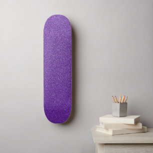 Purple Glitter, Sparkle, Glitter Background Skateboard
