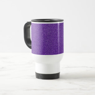 Purple Glitter, Sparkle, Glitter Background Travel Mug