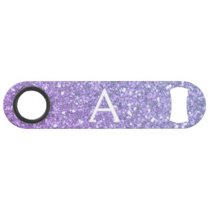 Purple Glitter & Sparkle Monogram