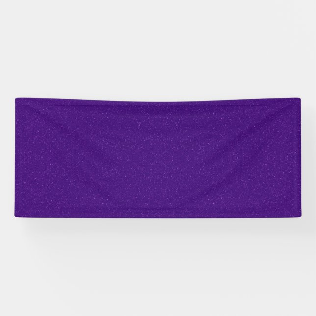 Purple Glitter Sparkle Party Banner – Customisable (Horizontal)