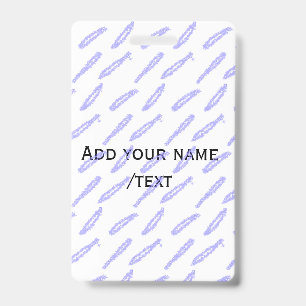 Purple glitter sparkle texture art design ID badge