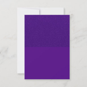 Purple Glitter‑Top Flat Thank‑You Card – Customize