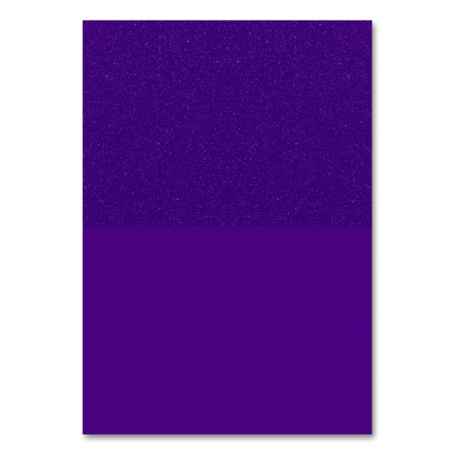Purple Glitter‑Top Table Card – Customisable (Front)