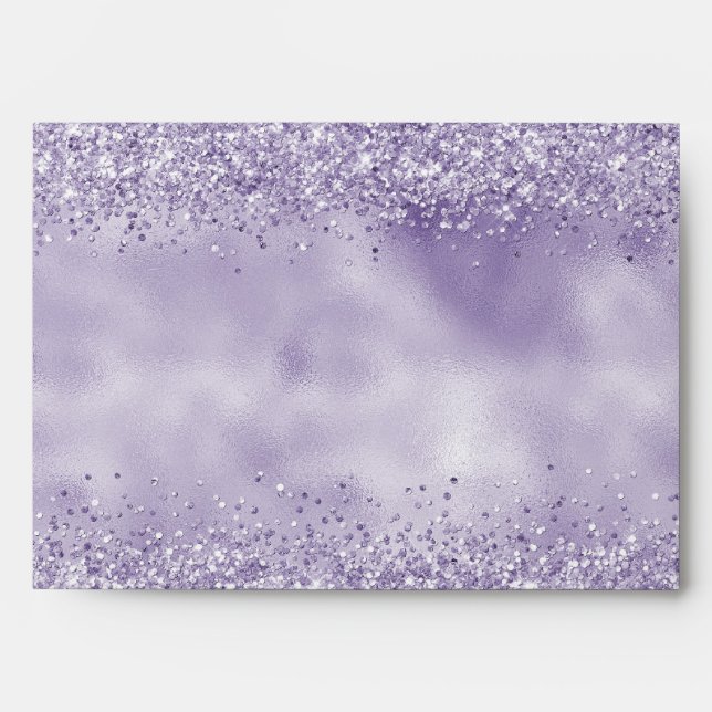Purple Glitzy Glitter            Envelope (Front)
