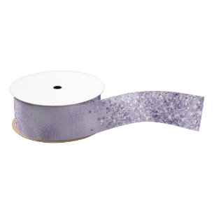 Purple Glitzy Glitter           Grosgrain Ribbon