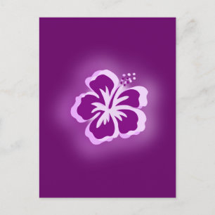 purple glow designs postcard