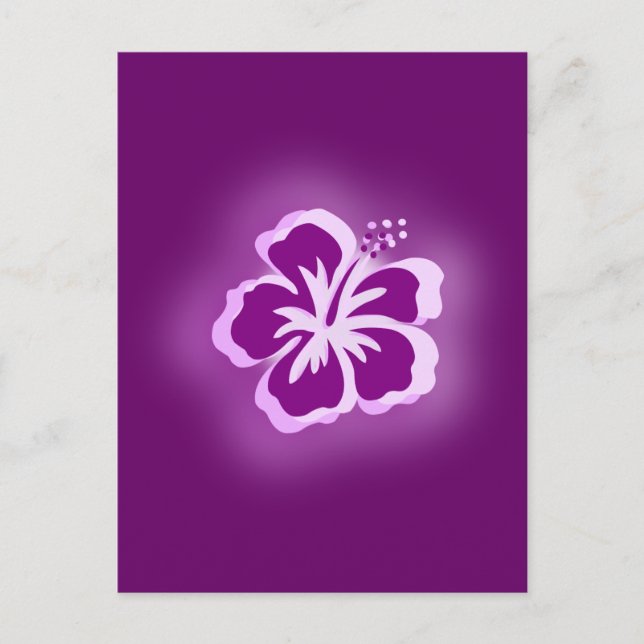 purple glow designs postcard (Front)