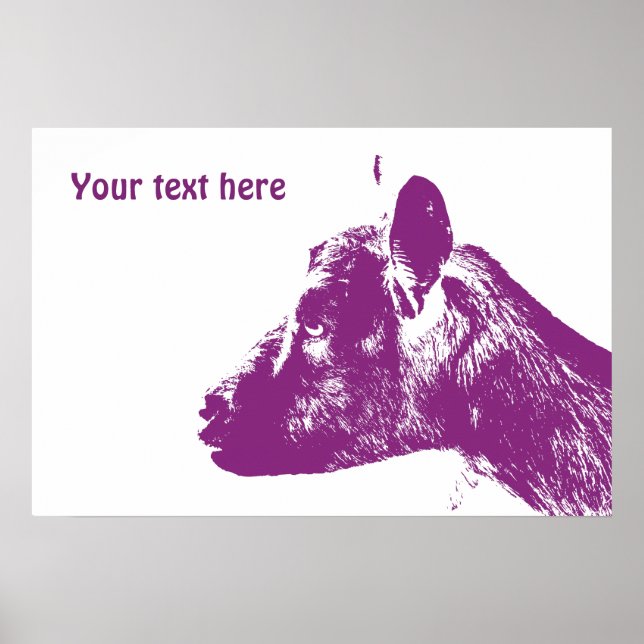 Purple Goat Poster (Front)