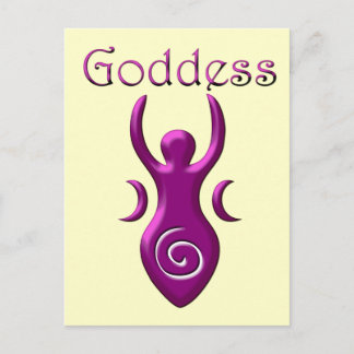 Purple Goddess Postcard
