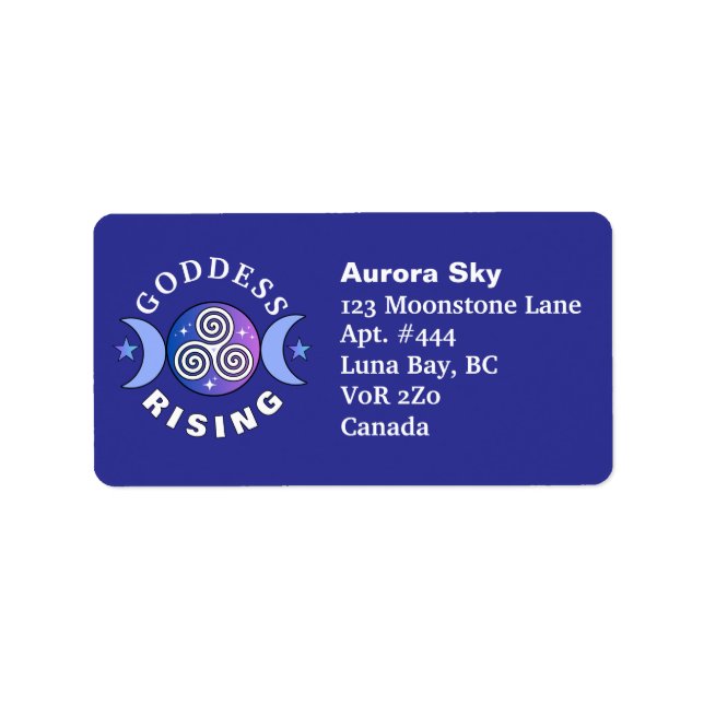 Purple Goddess Rising Address Labels (Front)