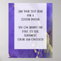 Purple & Gold Abstract Alcohol Ink Fluid Art DIY