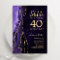 Purple Gold Agate Surprise 40th Birthday