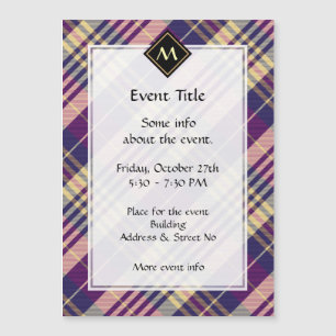 Purple, Gold and Blue Tartan