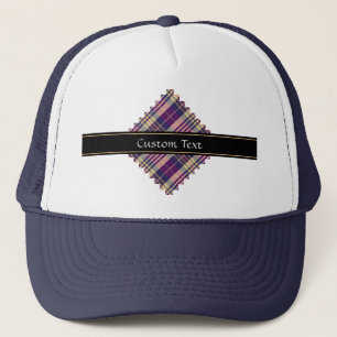 Purple, Gold and Blue Tartan Trucker Hat