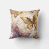 Purple & Gold Butterfly Watercolor Butterflies
