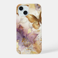 Purple & Gold Butterfly Watercolor Butterflies
