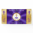 Purple, Gold, Church Banners Outdoor, ANY Occasion