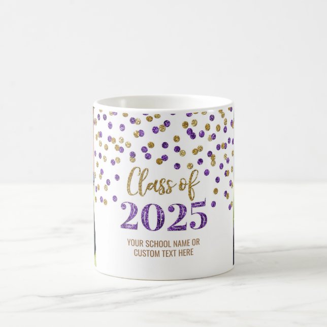 Purple Gold Class of 2025 Coffee Mug (Center)