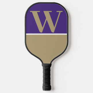 Purple & Gold College Monogram Pickleball Paddle
