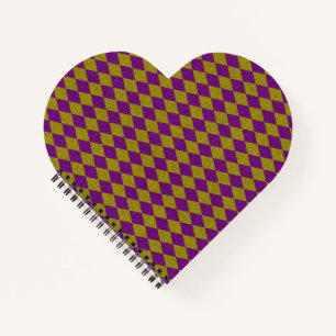 Purple & Gold Diamond Glitter Notebook