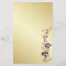 Purple, Gold Floral Butterflies Wedding Stationery