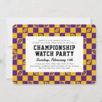 Purple Gold Football Championship Game Watch Party