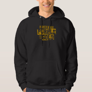 Purple Gold Game Day Group for High School Footbal Hoodie