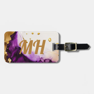 Purple Gold Infusion Luggage Tag